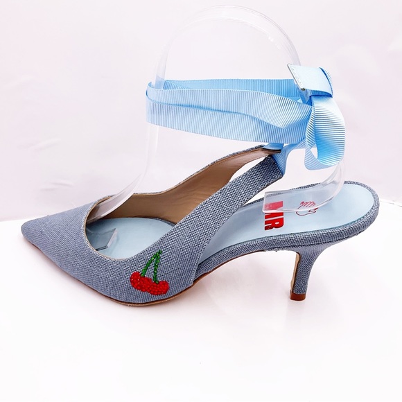 🆕{MR Man Repeller} Pacha Sling Back Kitten Heels - Picture 15 of 16